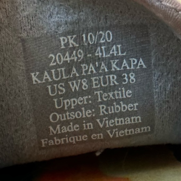 Olukai Kaula Pa‘a Kapa Women’s Linen Espadrilles Pink Rose Sea Salt - Picture 6 of 6